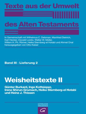 cover image of Weisheitstexte II